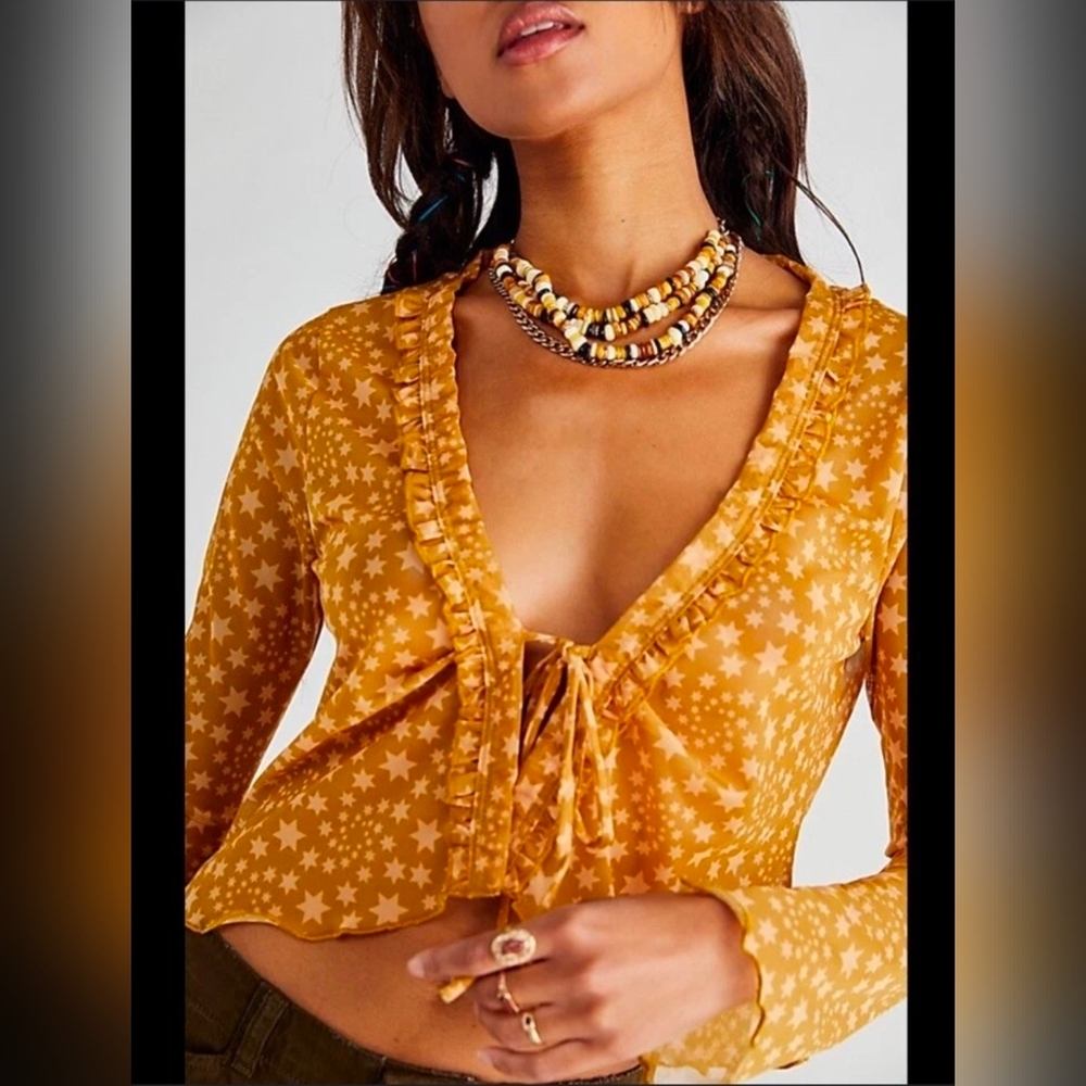 Free People Marne Crop Top Size S